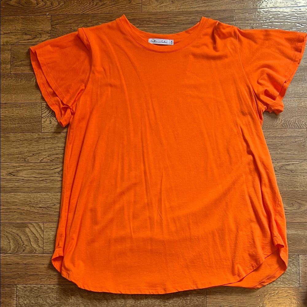 Cato Vibrant Orange Short Sleeve Tee
